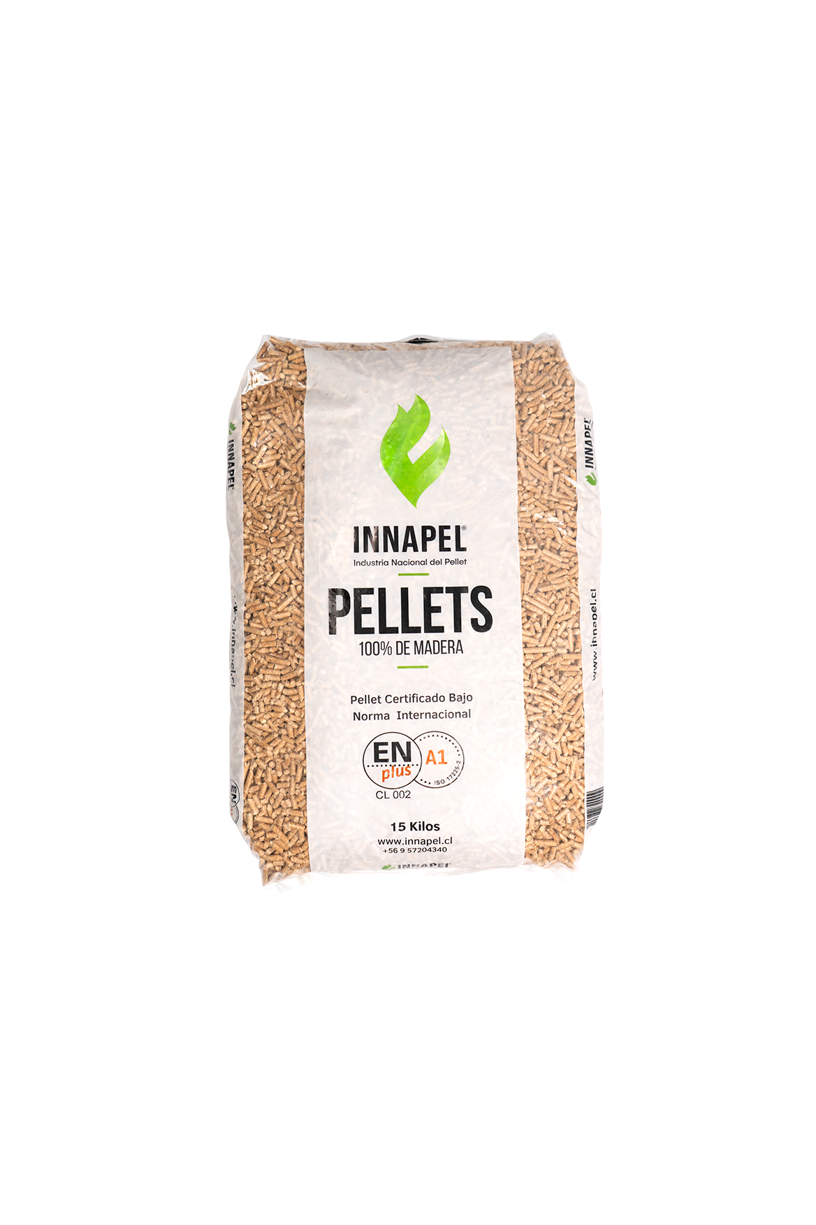 Palet 96 Bolsas de Pellet de Madera de 15 kg